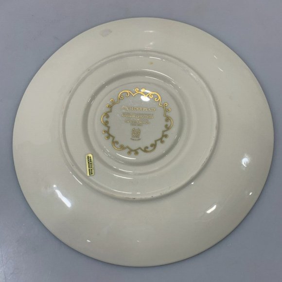 Lenox Hebrew Passover Pesach Seder Plate 13" Jewish Museum Judaica 24K Gold Trim - Picture 3 of 9